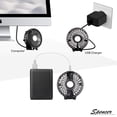 thumbnail image 7 of Spencer Portable Mini Handheld Fan Rechargeable USB Desk Fan Foldable Stroller Table Fan for Office Room Outdoor - With Battery "Blue", 7 of 7