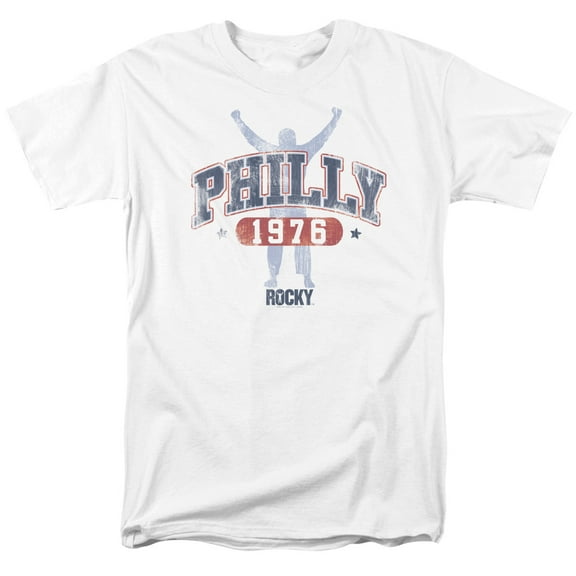 Rocky Philly 1976 Adult 18/1 T-Shirt White