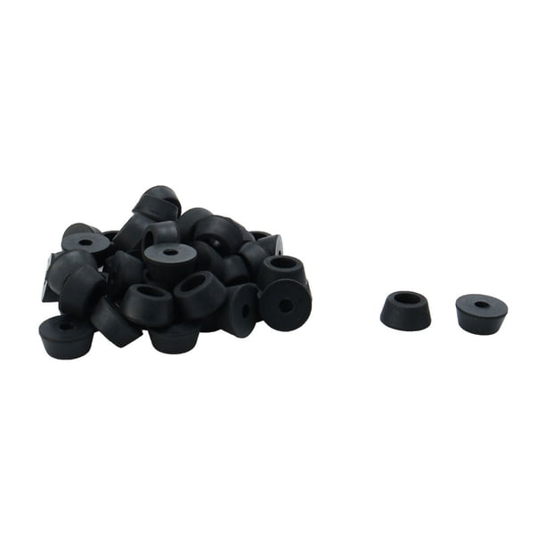 20pcs D14x12xH9mm Pies de goma para muebles, almohadillas para patas de gabinete de amplificador de altavoz