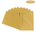 thumbnail image 2 of Rattan Acid Free 12x16 Picture Frame Mats with White Core Bevel Cut for 11x14 Pictures - Fits 12x16, 2 of 3