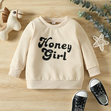 

RPVATI Toddler Baby Boy Girl Long Sleeve Sweatshirt Letter Pullover Crewneck Outfit 6M-4Y