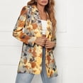 thumbnail image 1 of Mode Femmes Non Positionnement Impression Casual Petite Veste de Costume, 1 of 4