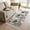 Khaki, variant on Teal Tulip Kitchen Runner Rug 2'x4', Vintage Spring Floral Summer Botanical Brown Washable Rug with Tassels, Non Slip Woven Cotton Bathroom Rugs Hallway Carpet for Foyer Bedroom Entry Back Door Decor