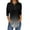 Black, variant on Seductiva Women's 2025 Fashion Tops 3/4 Sleeve T-Shirts 3/4 Length Sleeve Women Tops 2025 Spring Neck Casual Print Tunic T Shirts Three Quarter Length Women Tops Basic Business Tees Blouses Basic Top