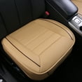 thumbnail image 2 of OTOEZ Universal Deluxe Leather Car Front Seat Cover Front Bottom Seat Cushion Protector Black WM-16ABG, 2 of 5