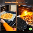 thumbnail image 5 of 1-Pair BBQ Gloves, 1472°F Heat Resistant Non-Slip Grilling Oven Gloves [S Size, Black], 5 of 6