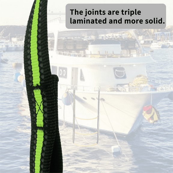 Portable Boat Rope Ladder 3 Step Folding Hanging Boat Boarding Ladder Light-Weight Rope Ladder Boat Accessories