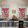 thumbnail image 4 of Retro Floral Print Kitchen Curtains Set with Valance and Tier Panels, 4 of 5