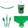 thumbnail image 4 of Fun Express Green 2024 Graduation Disposable Tableware Kit for 50 Guests - Bulk 467 Pc, 4 of 4