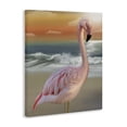thumbnail image 2 of Stupell Industries Coastal Coastal Beach Flamingo Canvas Art, 16 x 20, by Matthew Piotrowicz, 2 of 6