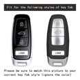 thumbnail image 4 of TANGSEN Smart Key Fob Case Violet TPU Housse de Protection pour Audi A6 A7 A8 Q7 3 4 Bouton Entrée Sans Clé Télécommande, 4 of 5