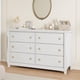 thumbnail image 1 of Qinaqin Moderno Madera 6 Cajón cm de Profundidadresser con Golden Ring Pull Alturaandles 54 en Ancho Chest Antique Blanco Organizador Almacenamiento para Living Sala Entryway, 1 of 7
