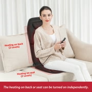 COMFIER Motors Massage Seat Cushion with 3 Level Heating Pad, Back Massager Chair Pad, Fathers Day Gifts