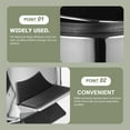 thumbnail image 4 of MEIBUTYUP Stainless Steel Trash Can with Foot Pedal and Flipping Lid, Kitchen Waste Bin for Home Use, 4 of 5