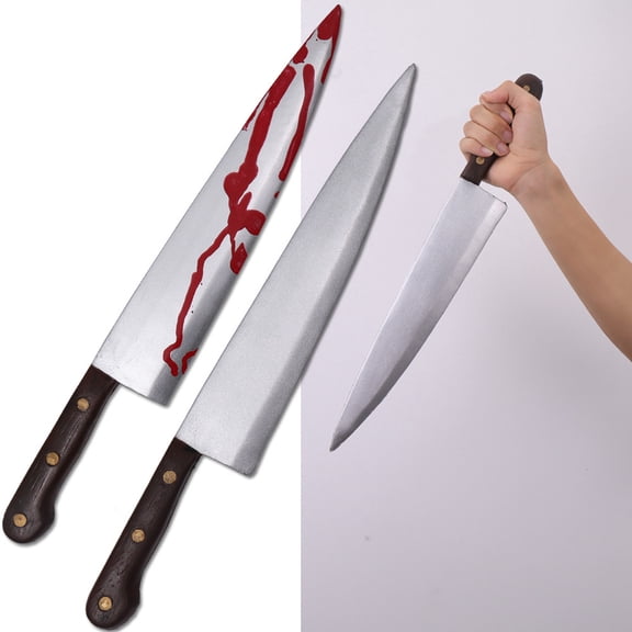 Halloween Decorations Fake Knife, PU Halloween Decor Spooky Replica Prop, Decorations Pretend Blade For Haunted House Stage Show And Holiday Dress Up