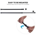 thumbnail image 4 of Monyance Shower Curtain Rod Adjustable Tension Shower Curtain Rods - 2 Pack Black(15.75X0.79X0.79Inches), 4 of 11