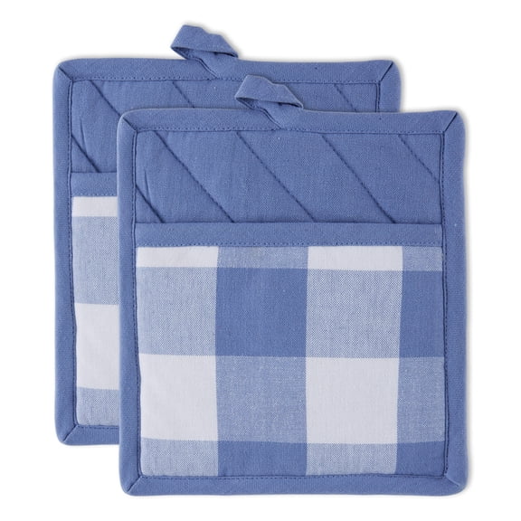Stonewash Blue Buffalo Check Potholder (Set of 2)