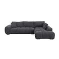 thumbnail image 5 of Canam L-shaped Upholstered Right Facing Chaise Sectional Sofa Dark Gray, 5 of 16