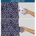 thumbnail image 6 of Vargottam Abstract Maze Design Blackout Curtains - Set of 2 Panels, 52 x 84 Inches Each - Light Blocking & Thermal Insulated Drapes with Grommet Top for Bedroom & Living Room - Blue, 6 of 9