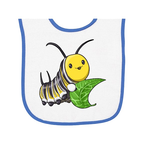 Inktastic Monarch Butterfly Caterpillar Cute Baby Insect Baby Terry Cloth Bib