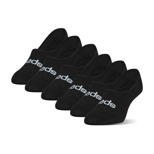 Peds Women's Nanoglide Mid Cut No Show Socks, Black (6-Pairs), Shoe ...