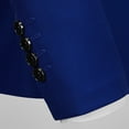 thumbnail image 7 of Miluxas Blazer Men Business One Button Suit Jacket Regular fit Casual Sport Coat Mens Blazer Blue 16(XXXXXL), 7 of 7