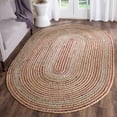 thumbnail image 3 of Pretty Colorfull HandWoven Cotton Rug, Unique Oval Design, various Sizes Available, 3 of 4