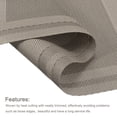 thumbnail image 4 of Uxcell 450x300mm Woven Table Place Mats PVC Light Brown 6 Pack, 4 of 5