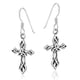 thumbnail image 3 of AeraVida Hermosos Aretes Colgantes de Plata de Ley con Cruz de Nudo de Trinidad, 3 of 5