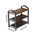 thumbnail image 3 of 3-Tier Compact Shoe Organizer Rack for Entryway and Closet Storage - Space Saving with Easy Assembly, 3 of 6