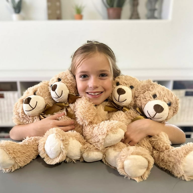 MorisMos Packs Teddy Bears 14'' Bulk Stuffed Animals Plush Bear