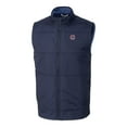 thumbnail image 2 of Men's Cutter & Buck  Navy Chicago Cubs Big & Tall Stealth Hybrid Quilted Windbreaker Full-Zip Vest, 2 of 3