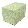 thumbnail image 1 of Nature Art Dog Crate Cover, Pastel Daisy Buds Gardening Yard Meadow Flowers Forget-me-not Theme, Easy to Use Pet Kennel Cover Small Dogs Puppies Kittens, 7 Sizes, Shamrock Green Yellow, by Ambesonne, 1 of 6