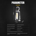 thumbnail image 4 of Luz De Trabajo Mini linterna LED COB de 500 lm, llavero impermeable para acampar, lámpara de trabajo plateada, 4 of 5