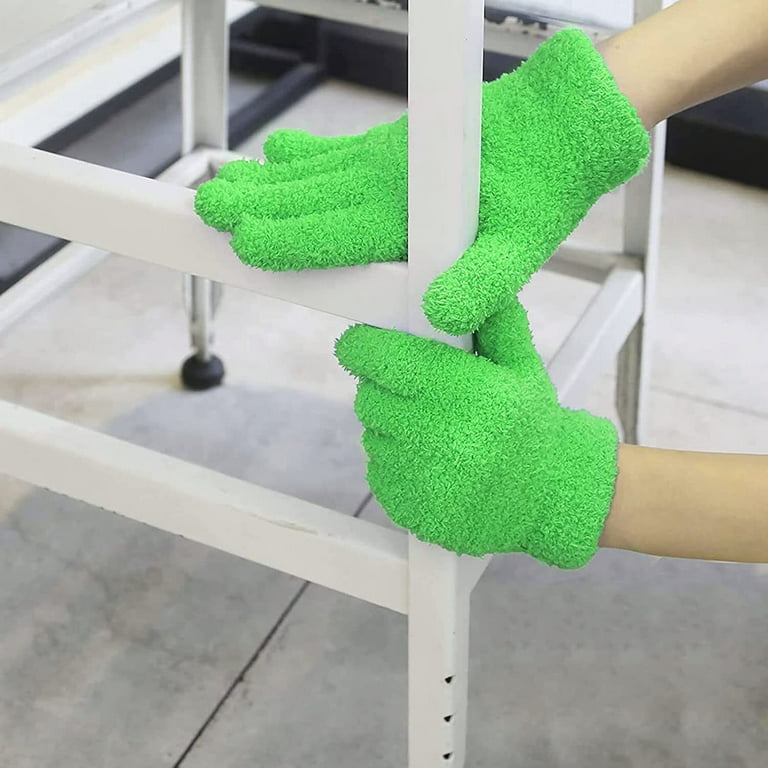 Microfiber Cleaning and Dusting Gloves for House Cleaning