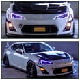 thumbnail image 3 of Spec-D Tuning Black Smoke LED Tube Projector Headlights Compatible with 2013-2016 Scion FR-S FRS with Factory Halogen Headlights Left + Right Headlamps Assembly, 3 of 8