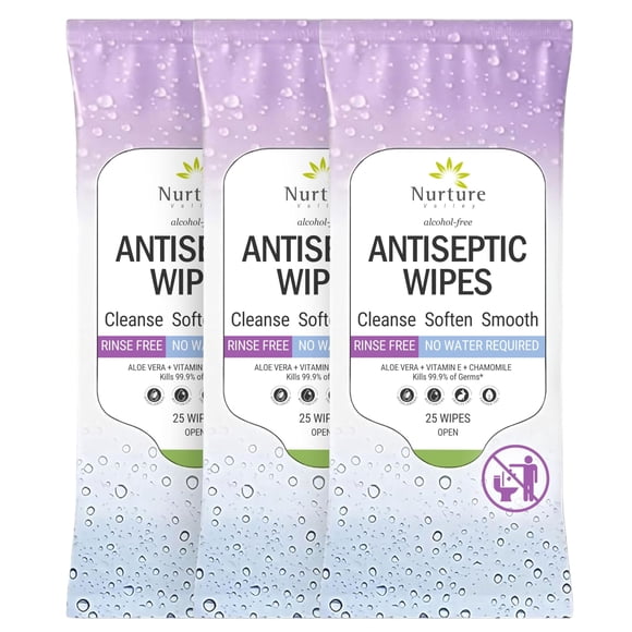 Toallitas antibacterianas para cuerpo y manos Nurture XL sin alcohol