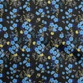 thumbnail image 1 of oneOone Rayon Blue Fabric Floral Sewing Craft Projects Fabric Prints By Yard 56 Inch Wide, 1 of 4