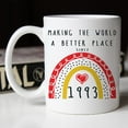 thumbnail image 5 of 30th Birthday Gifts for Women - Making The World A Better Place Since 1993 Mug - 30th Birthday Mug for Men, 1993 Birthday Gifts Cup, 30 Year Old Birthday Gift Ideas, 11 oz Novelty Coffee Mug, 5 of 6