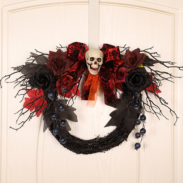 Esqueleto De Simulación, Guirnalda Colgante Para Puerta Con Luces Led Para Decoración De Fiesta De Halloween Advancent HA040048-01
