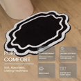 thumbnail image 4 of Home Weavers Allure Collection 100% Cotton Bath Rug 17"x24", Soft & Absorbent Bathroom Rug, Non-Slip Backing, Quick Dry, Machine Washable Bath Mat for Floor, Shower & Tub, Black, 4 of 5