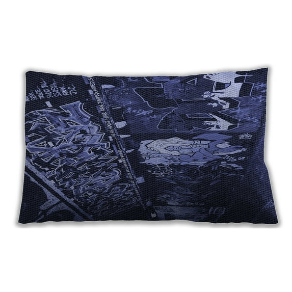 Ahgly Company Outdoor Rectangular Contemporary Lumbar Throw Pillow, 13 inch by 19 inch