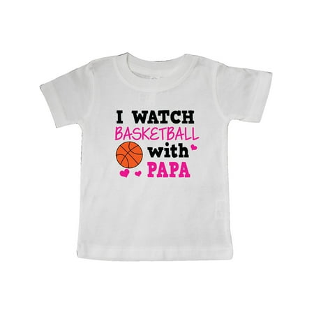 

Inktastic I Watch Basketball with Papa Gift Baby Boy or Baby Girl T-Shirt