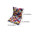thumbnail image 3 of High Back Chair Cushion - Indoor/Outdoor Waterproof Patio Cushion  Porch Rocking Chair Pad   Weather Replacement Seat Cushion  Multicolor  15.75x31.5 inches, 3 of 8