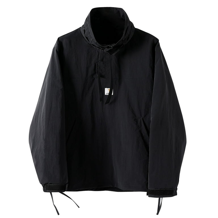 Niepce Inc Japanese Streetwear Lightweight Techwear Black Men's Summer  Jacket