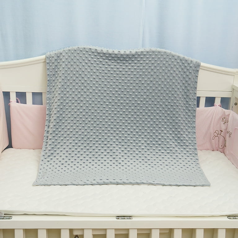 White minky blanket top