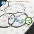 thumbnail image 6 of Kizreo Firm Full Mattress, Hybrid Mattress with Gel Memory Foam and Individual Pocket Spring, OEKO-TEX and CertiPUR-US Certified, Cool Sleep, Pressure Relief, 10" in a Box, 6 of 9
