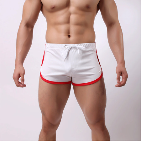 - Mens Swimming Shorts Swimwear Trunks Swim Beach Pants Sexy Sports Boxers White M