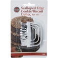 thumbnail image 5 of Norpro 3490, Metallic, Scallop Biscuit/Cookie Cutter, Set of 3, One Size, 5 of 6