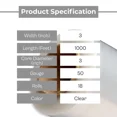 thumbnail image 6 of SSBM Dark/Opaque Blue Machine Length Stretch Wrap, 1 Roll, 20 Inch x 5000 Feet, 80 Gauge, Plastic Cling for Pallet Wraping, 6 of 7